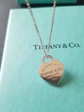 Tiffany & Co. Heart Tag Necklace Sterling Silver